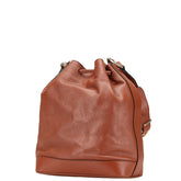 セリーヌ ショルダーバッグ ブラウン レザー レディース CELINE 【中古】